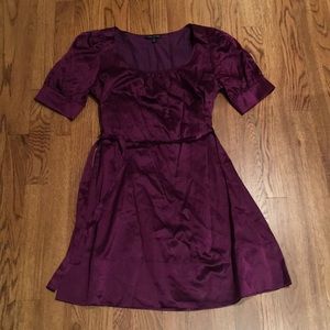 The Limited Purple Silk Shift Dress - Size XS